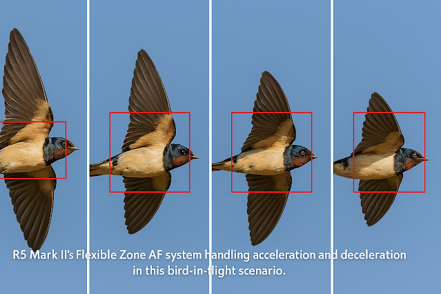 Canon EOS R5  Mark II Acceleration and Deceleration Tracking Performance